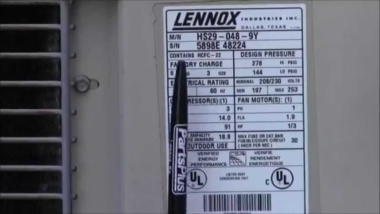 Friedrich Air Conditioning Serial Numbers